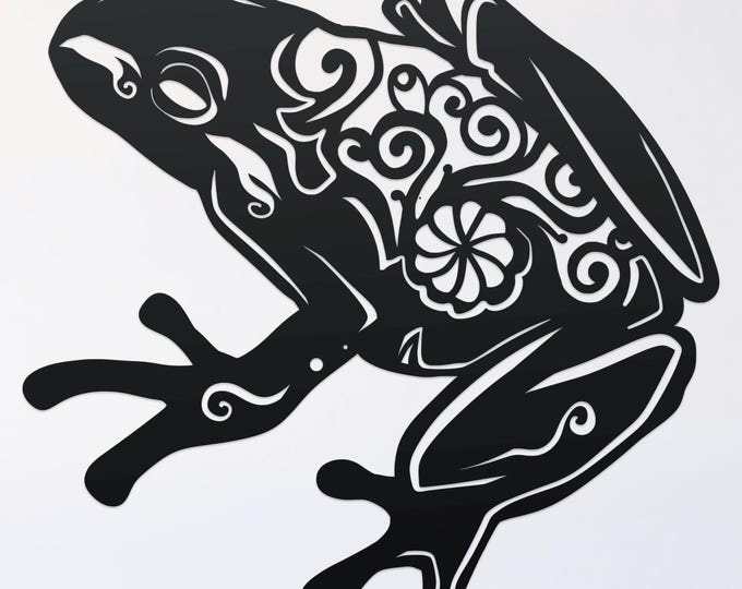 tree frog mandala svg cut file, glowforge file, amphibian vinyl template, frog laser cut file, reptile svg, cuttable animal svg, clipart png