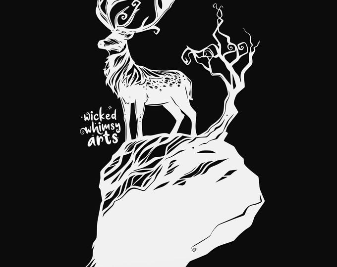 deer svg cut file, glowforge file, vinyl template, hunting laser cut file, alaska animal svg, cuttable animal svg, clipart png