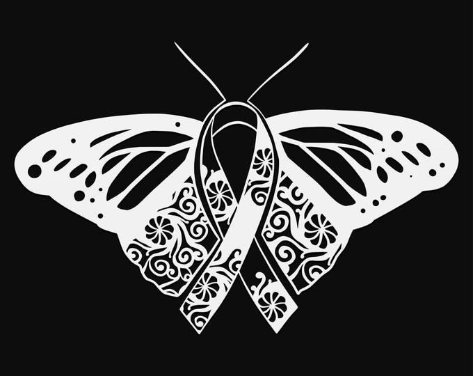 butterfly ribbon mandala svg, glowforge file, monarch vinyl template, butterfly laser cut file, reptile svg, cuttable bug svg, clipart png