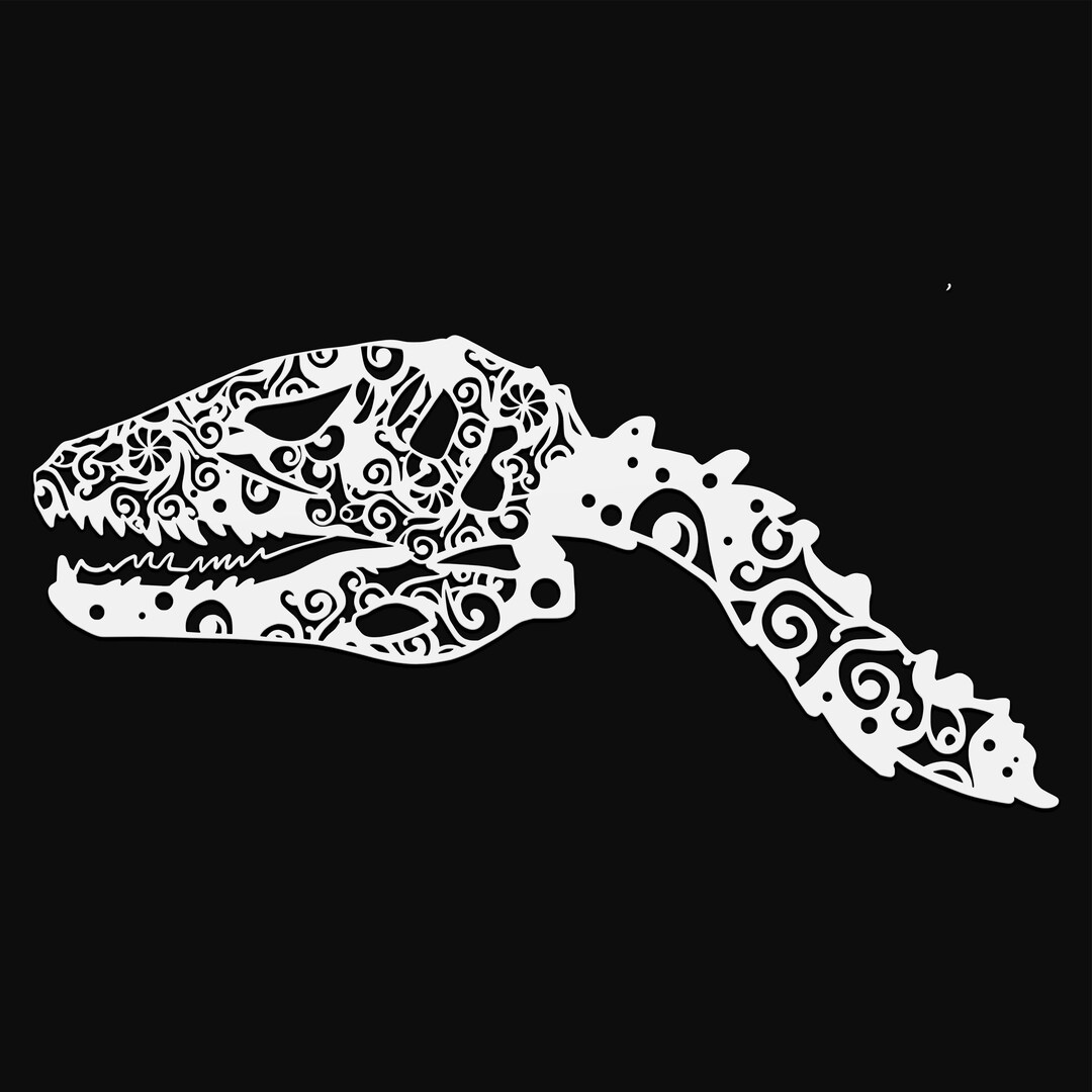 Mandala Raptor Raptor Skull Mandala Svg Cut File, Glowforge File, Vinyl Template ...