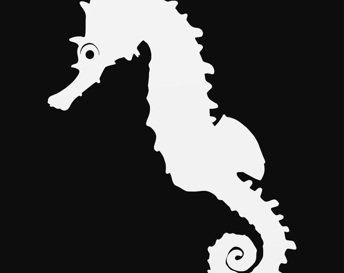seahorse svg cut file, glowforge file, vinyl template, laser cut file, animals svg, cuttable animal svg, clipart png