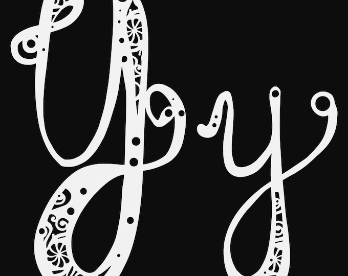 Y mandala svg cut file, alphabet letter cut file, glowforge svg, vinyl template, laser cut file, cuttable svg, clipart png