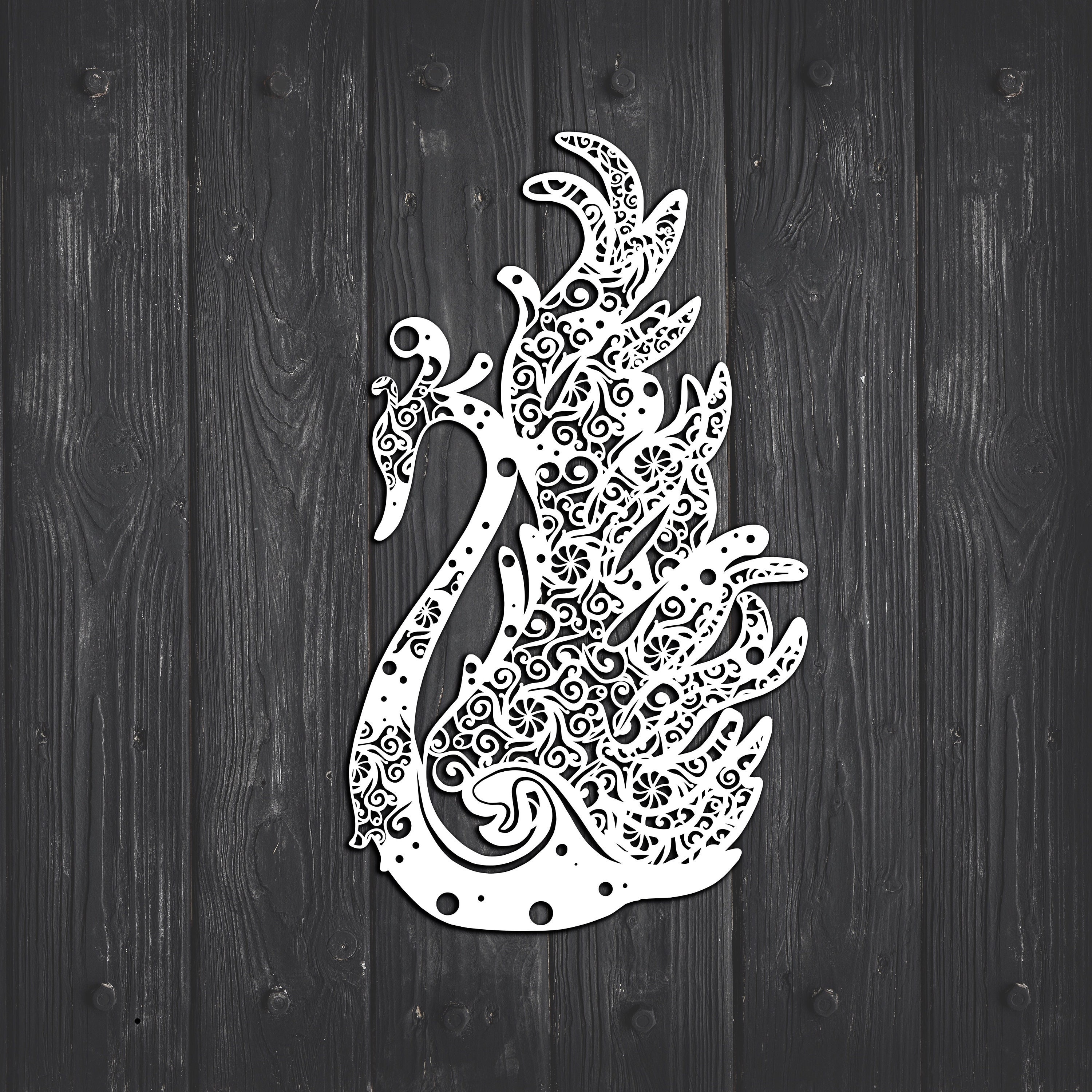 Swan Svg Bird Svg Mandala Svg Intricate Weeding Recommended For Vinyl Projects 10 Inches