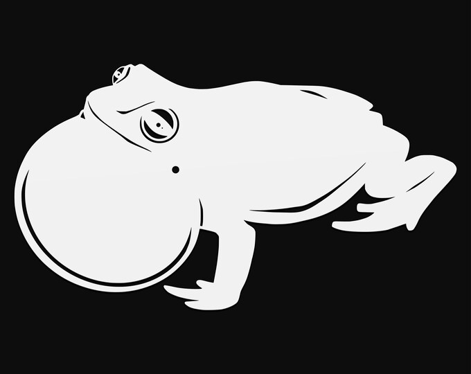 frog svg cut file, glowforge file, amphibian vinyl template, frog laser cut file, reptile svg, cuttable animal svg, clipart png