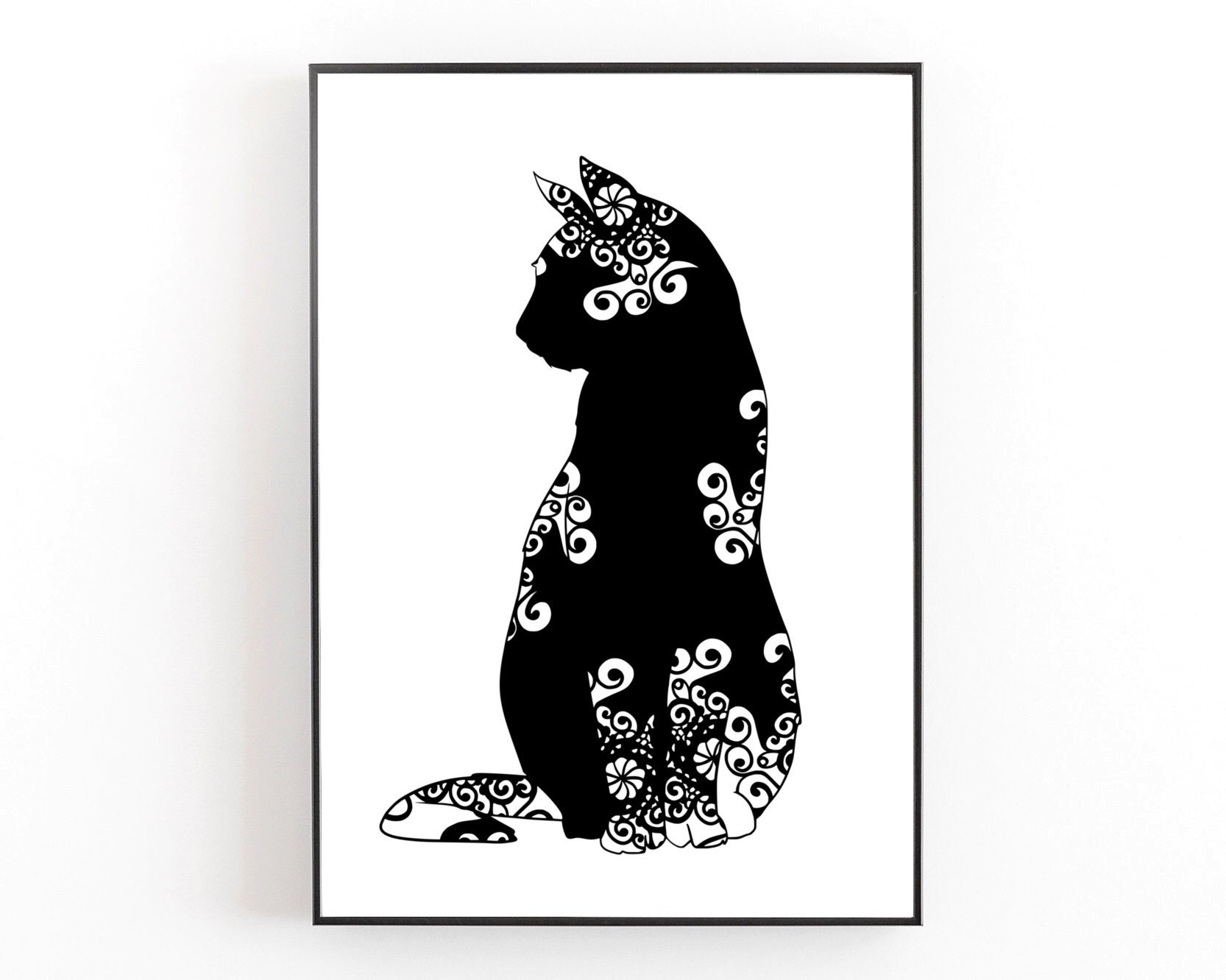 Download Cat Svg, Kitten Svg, Mandala Svg
