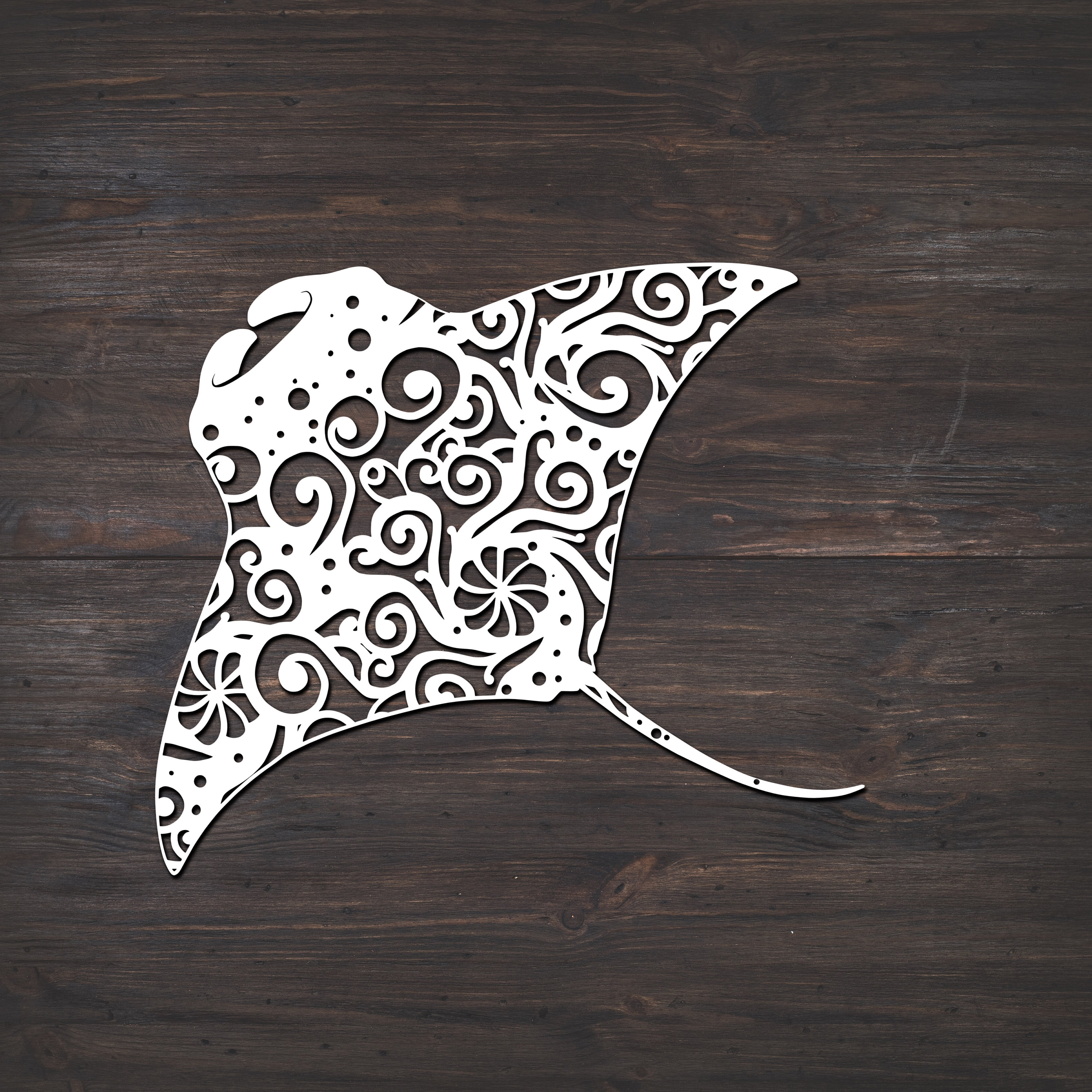 Download Manta Ray Svg, Ocean Svg, Mandala Svg