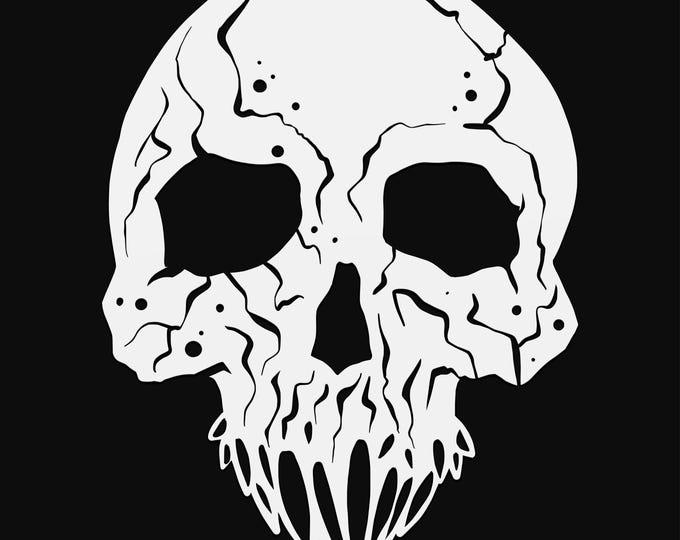 vampire skull svg cut file, glowforge file, vinyl template, fantasy svg, dragon svg, cuttable magical svg, clipart png