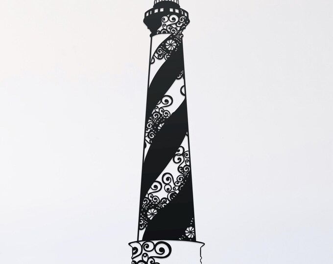 lighthouse mandala svg cut file, glowforge file, vinyl template, laser cut file, nautical svg, cuttable lighthouse svg, clipart png