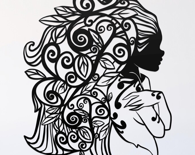 nymph mandala svg cut file, glowforge file, vinyl template, fantasy laser cut file, dragon svg, cuttable magical svg, clipart png