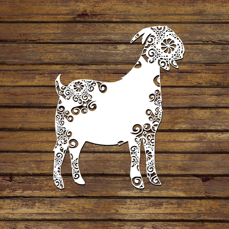 Download Svg Mandala Svg Goat Svg Svg Files Papercut Art Zentangle Inspired Svg Files For Cricut