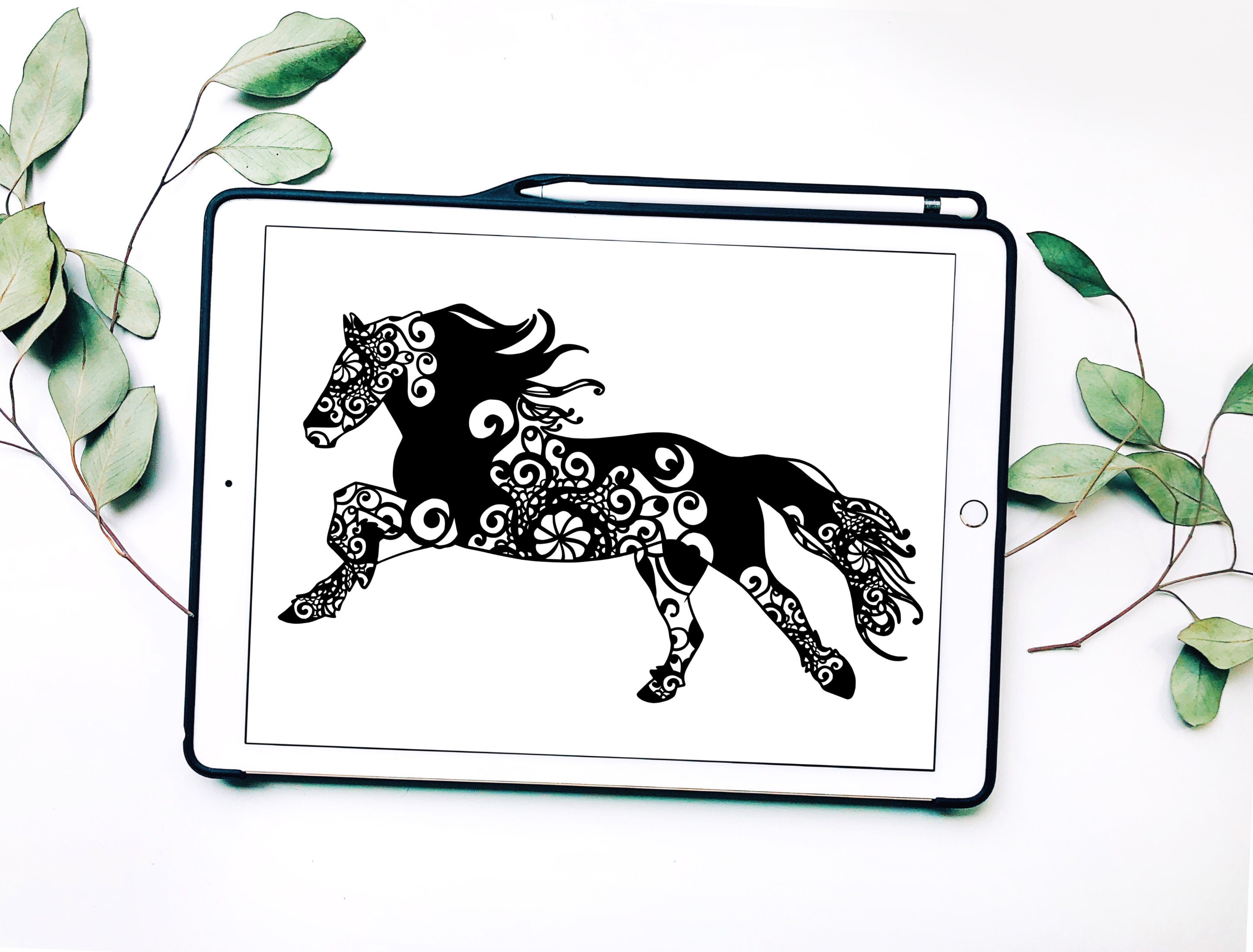 Download Horse Svg, Horse Mandala Svg, Mandala Svg