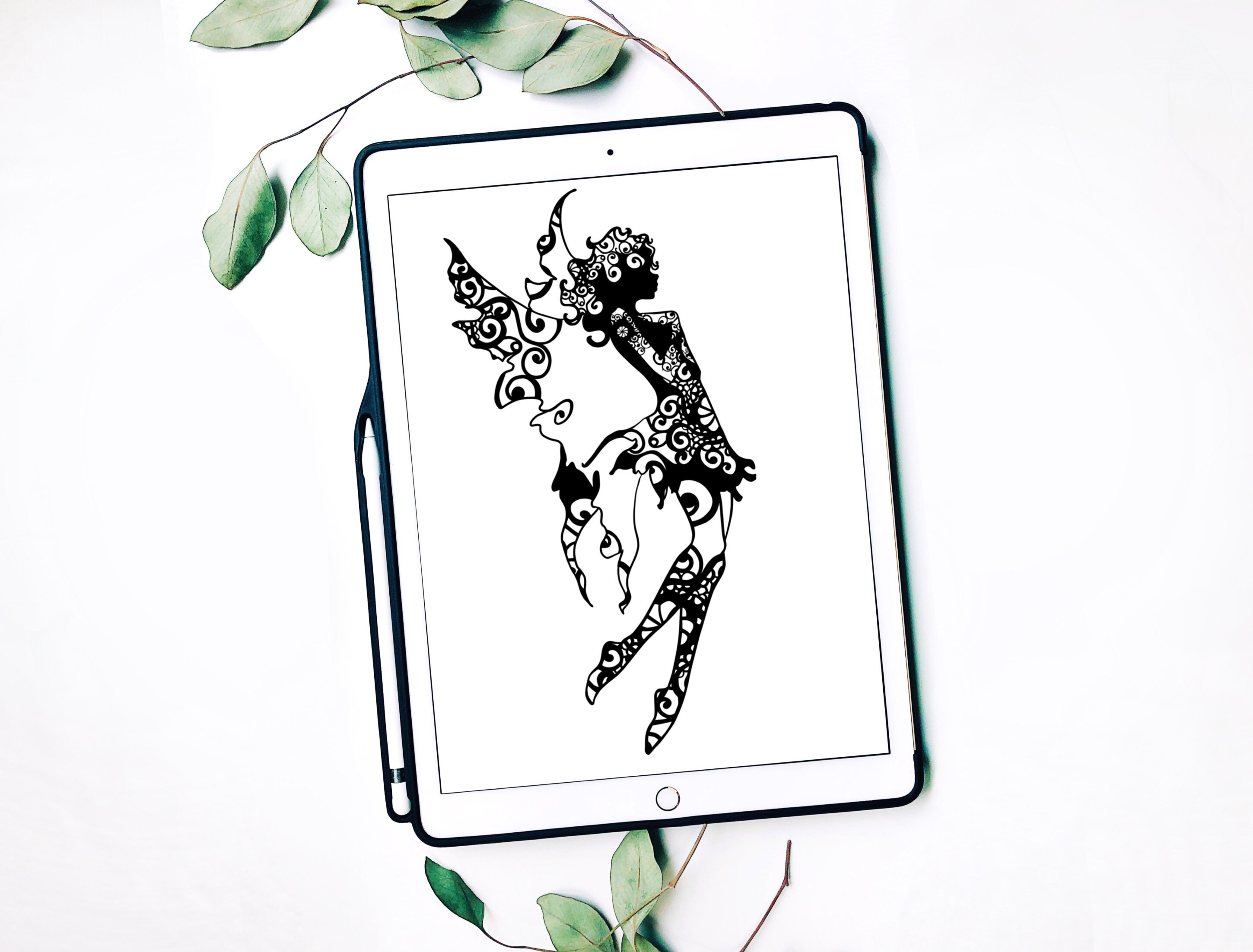 Download Fairy Svg, Mandala Svg (Recommended For Projects 10 inches )