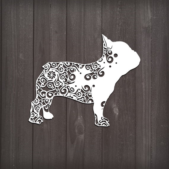 Download French Bulldog Svg Dog Svg Mandala Svg Intricate Weeding Etsy