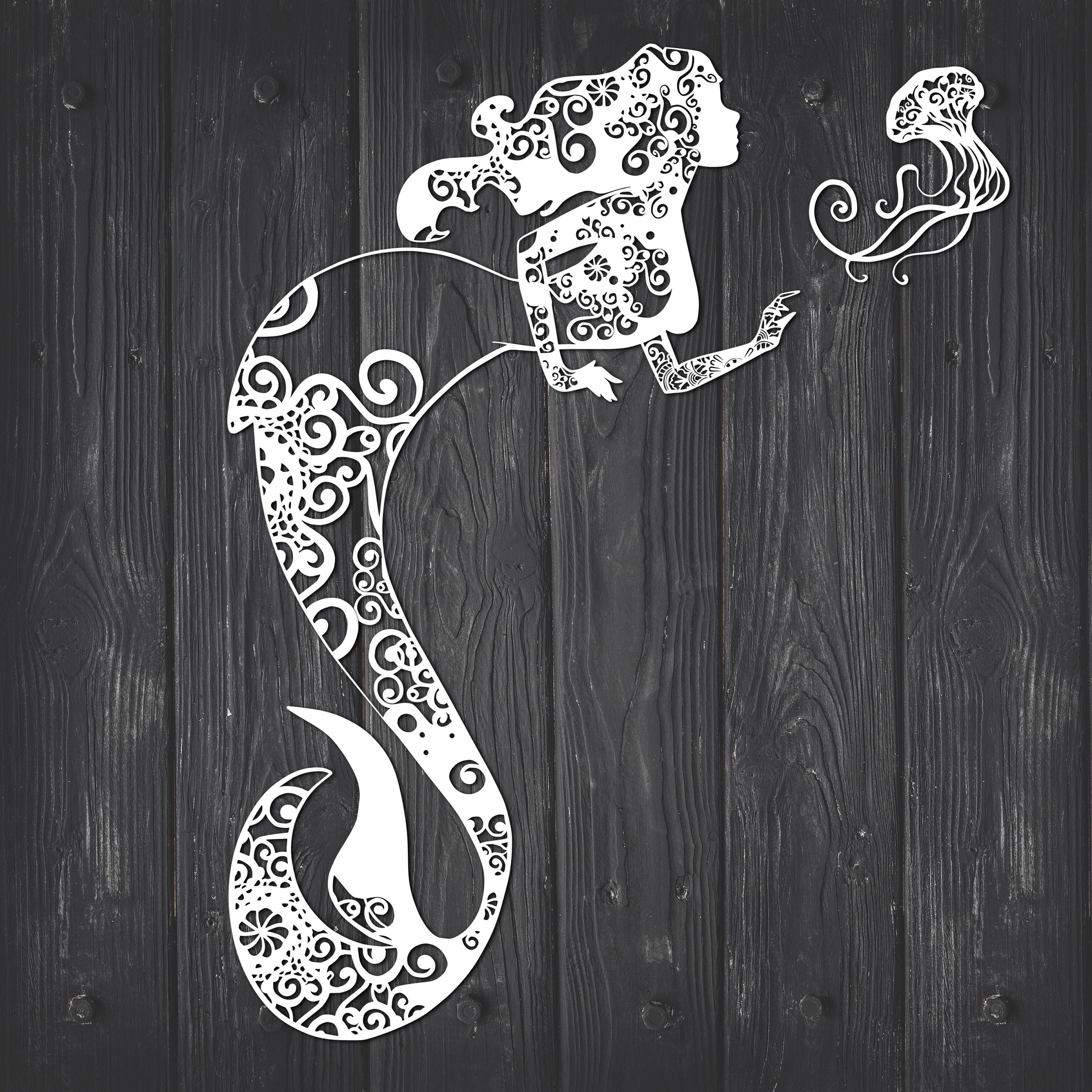 Download Mermaid Svg, Mandala Svg, Mermaid Mandala Svg, Svg Mermaid ...