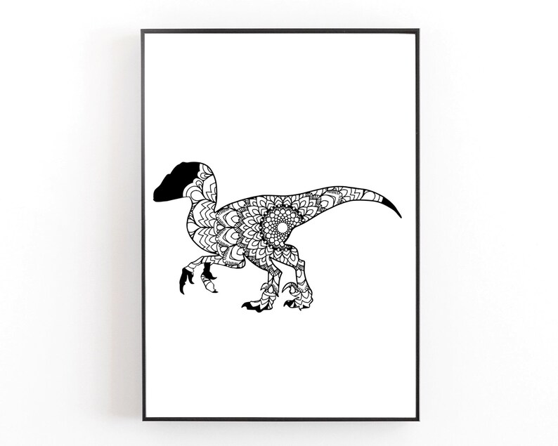 Download Mandala Svg Papercut Art Dinosaur Svg Svg Files Svg Raptor Svg Velociraptor Svg Svg Files For Cricut Zentangle Inspired Card Making Stationery Papercraft