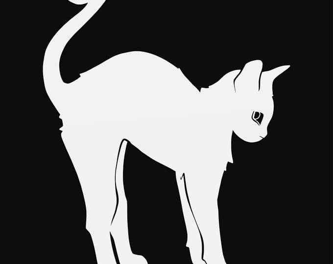 kitten svg cut file, glowforge file, vinyl template, laser cut file, animals svg, cuttable animal svg, clipart png