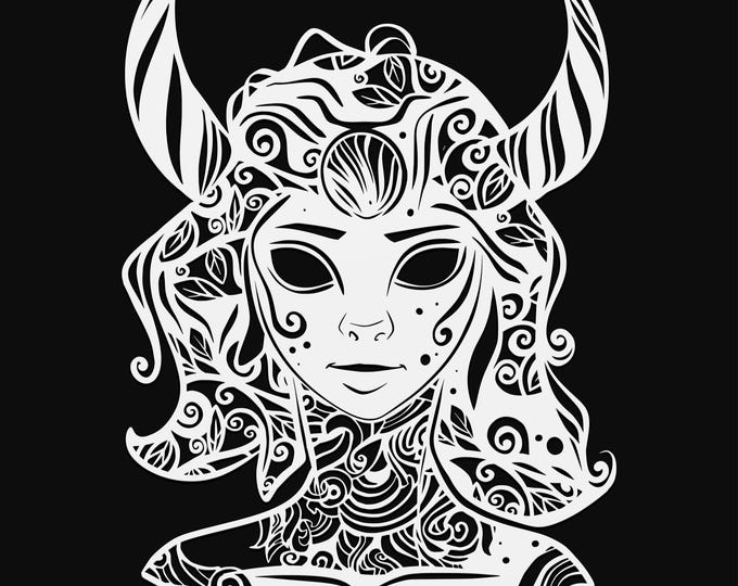 taurus zodiac mandala svg cut file, glowforge file, vinyl template, laser cut file, celestial svg, cuttable pagan svg, clipart png