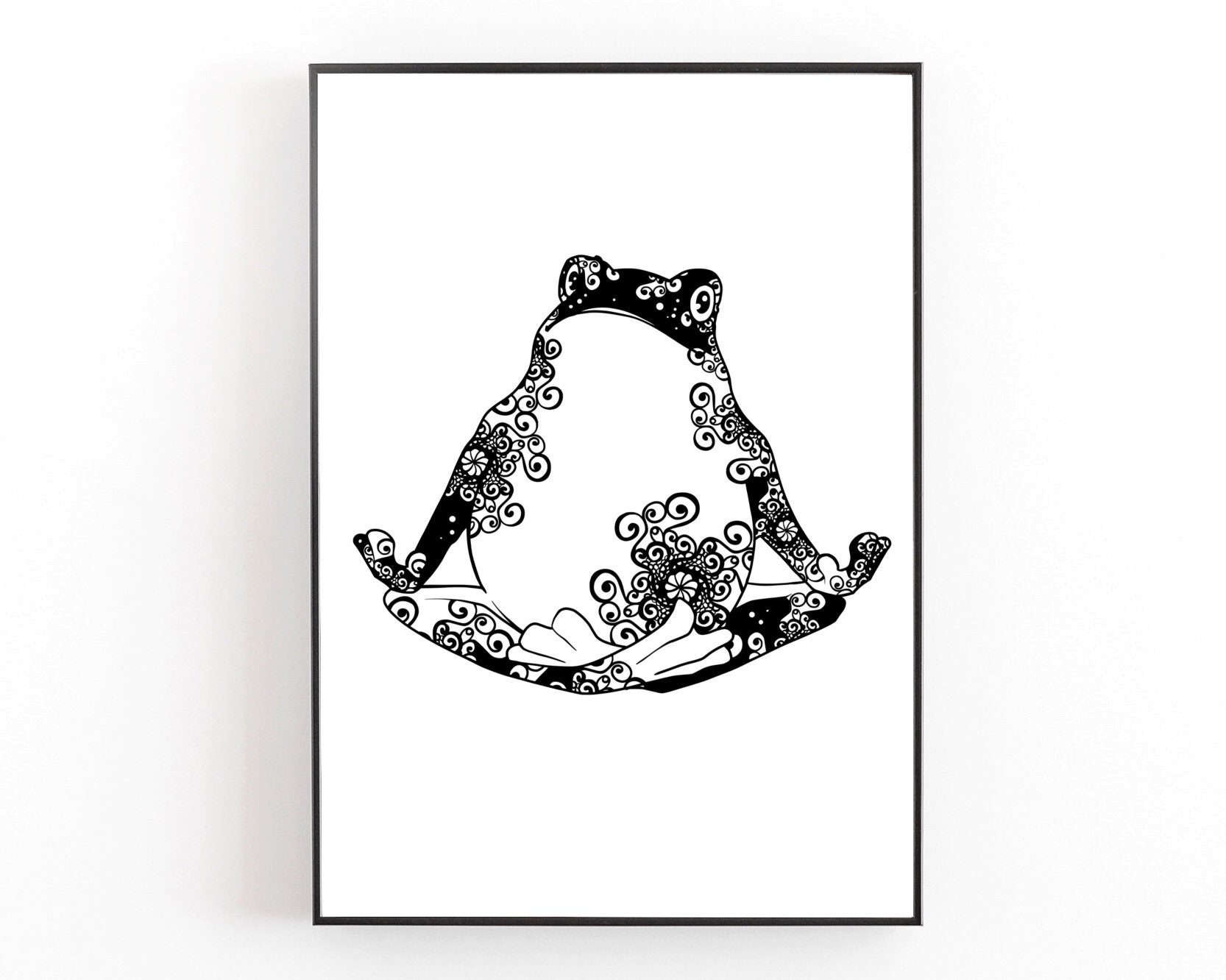 Download Namaste Frog Svg Mandala Svg Recommended For Projects 10 Inches 3D SVG Files Ideas | SVG, Paper Crafts, SVG File