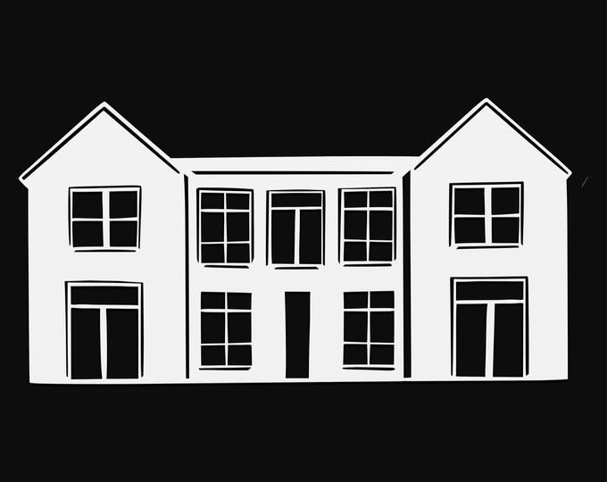 house svg cut file, glowforge file, vinyl template, laser cut file, lifestyle svg, cuttable laser svg, clipart png