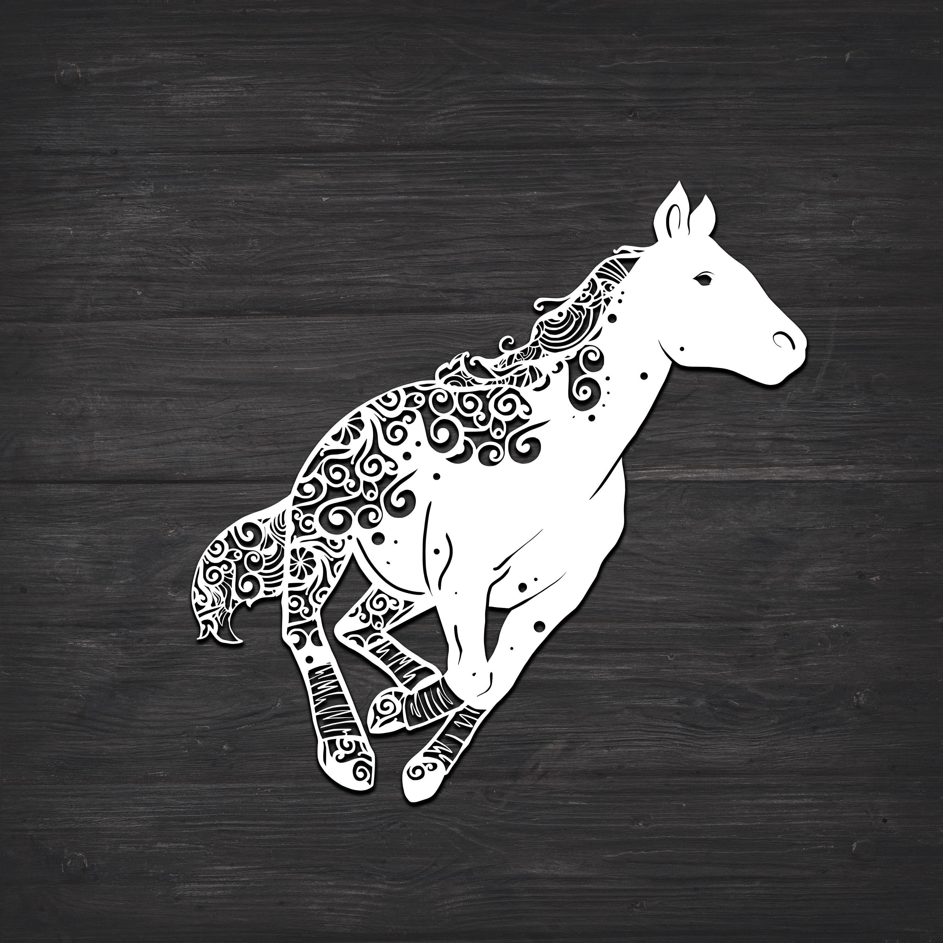 Download Mandala Layered Horse Svg Free - Layered SVG Cut File ...