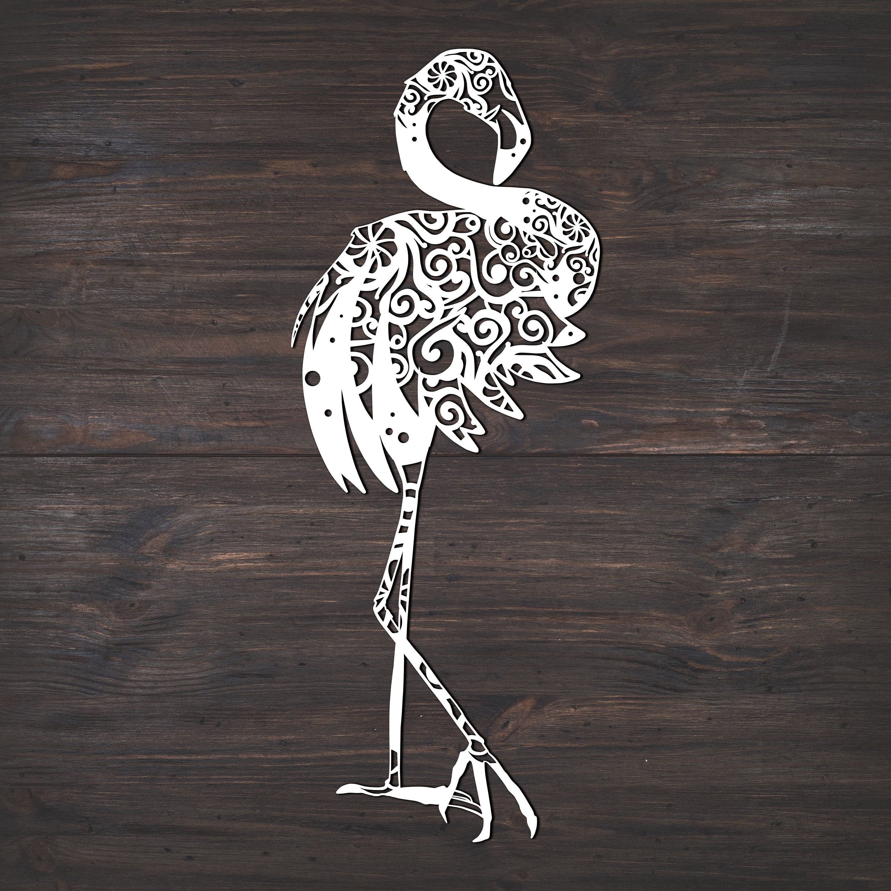 Download Flamingo Svg, Bird Svg, Mandala Svg (Intricate Weeding ...