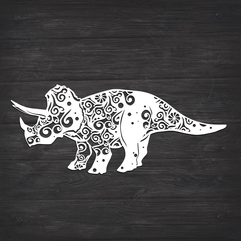 Download Triceratops Svg Dinosaur Svg Mandala Svg Recommended For ...