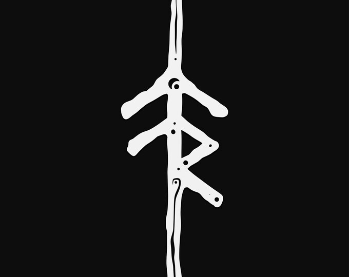 tyr rune svg, glowforge file, vinyl template, laser cut file, fantasy svg, cuttable medieval laser svg, viking clipart png