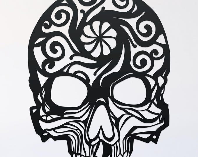 sugar skull mandala svg cut file, glowforge file, vinyl template, laser cut file, pagan svg, cuttable wicca svg, clipart png