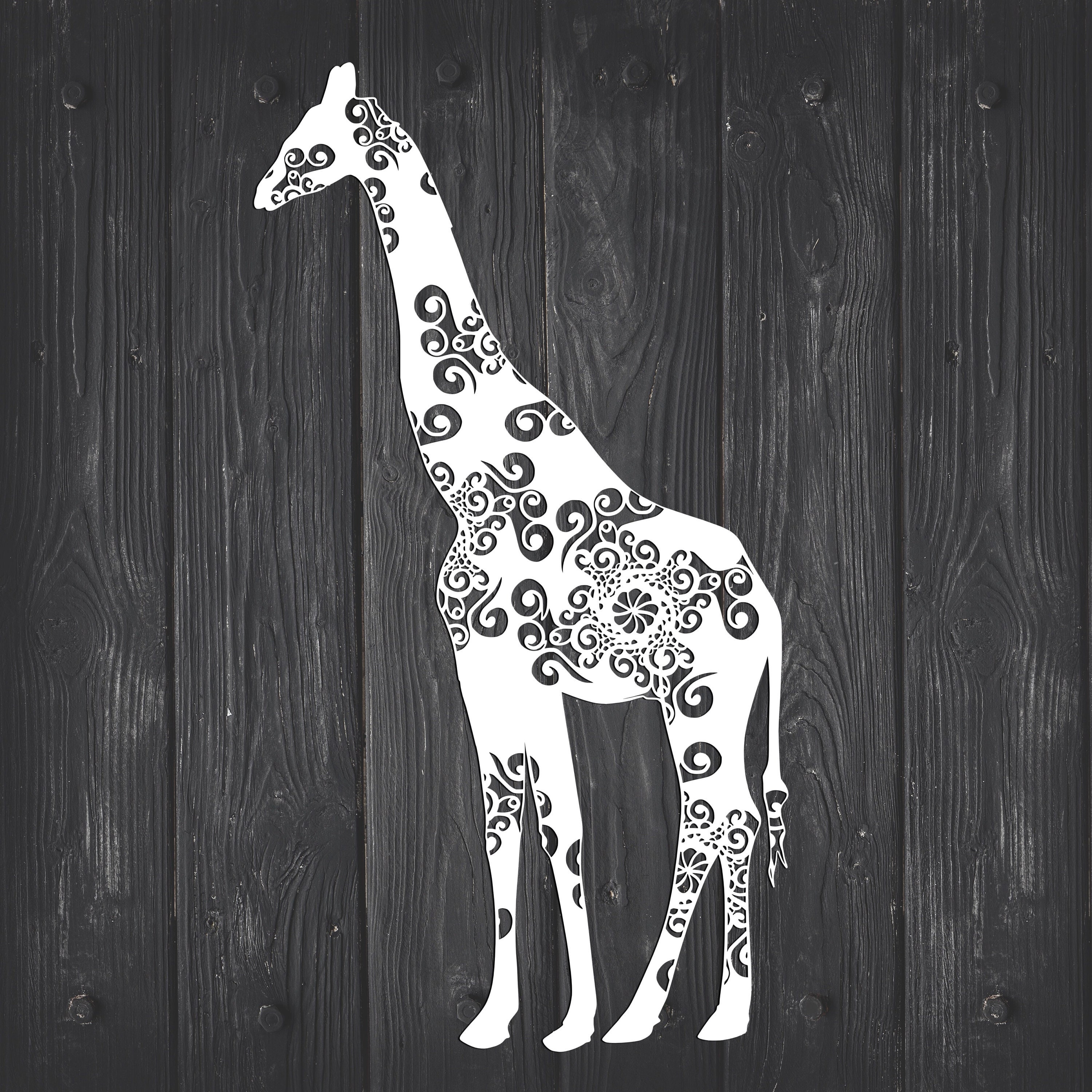 Download Giraffe Svg, Mandala Svg, Zentangle Inspired, Zoo Animal ...