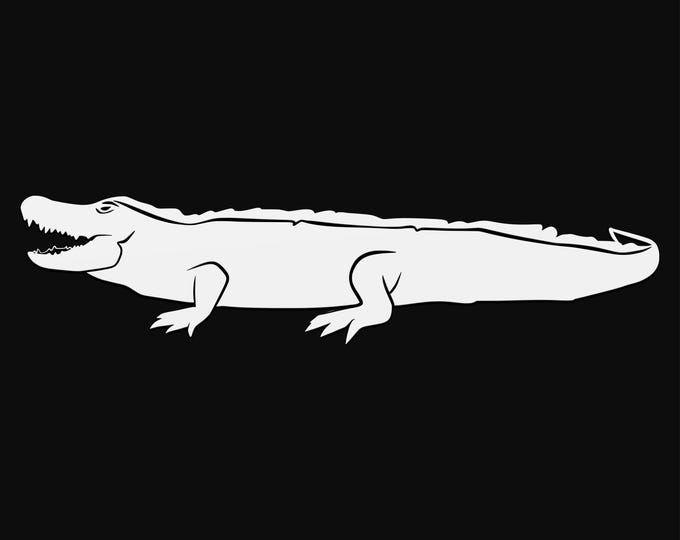 alligator svg cut file, reptile glowforge file, vinyl template, laser cut file, reptile svg, cuttable animal svg, clipart png
