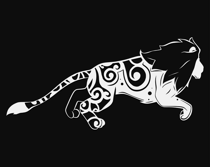 lion mandala svg cut file, glowforge file, vinyl template, laser cut file, safari animal svg, cuttable animal svg, clipart png