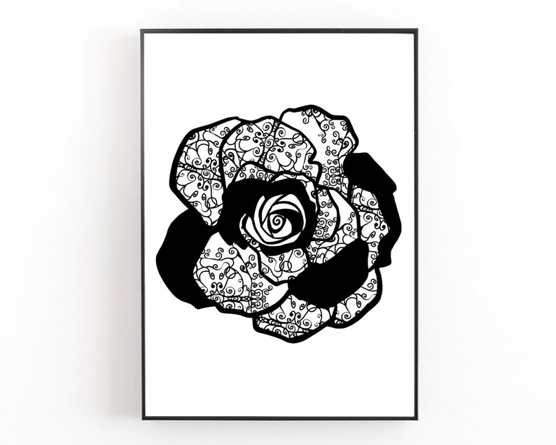 Download Paper Party Kids Zentangle Inspired Flower Svg Svg Files Mandala Svg Papercut Art Svg Files For Cricut Svg Rose Svg Craft Supplies Tools