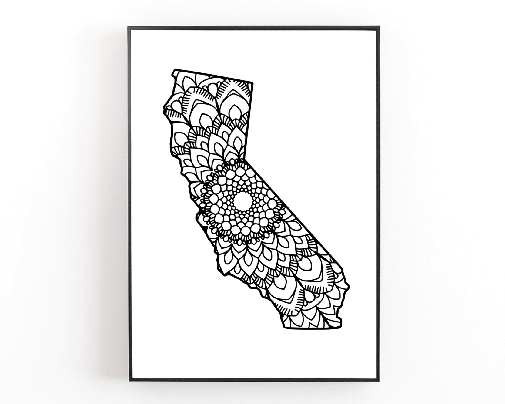 Download California State Svg, Mandala Svg
