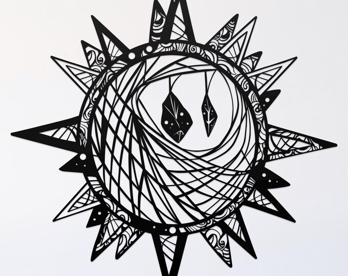 dream sun svg cut file, glowforge file, vinyl template, laser cut file, celestial svg, cuttable pagan svg, clipart png