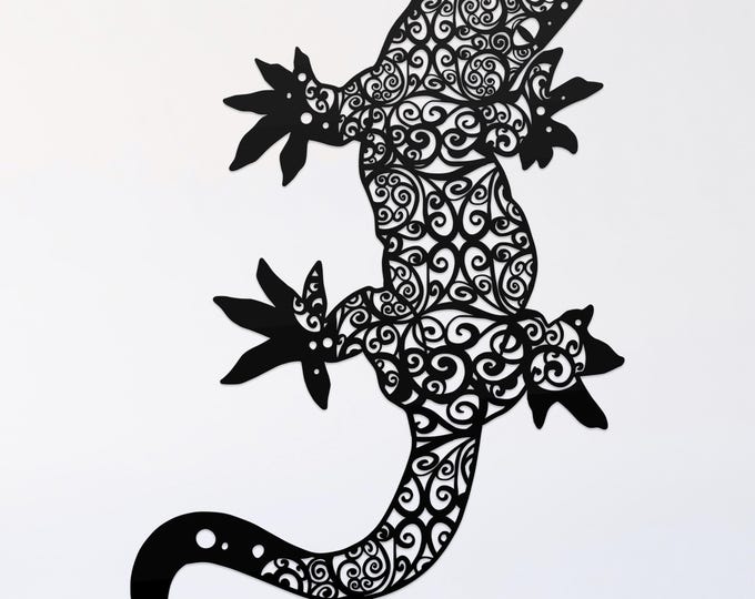 tokay gecko mandala svg cut file, lizard glowforge file, vinyl template, laser cut file, reptile svg, cuttable animal svg, clipart png