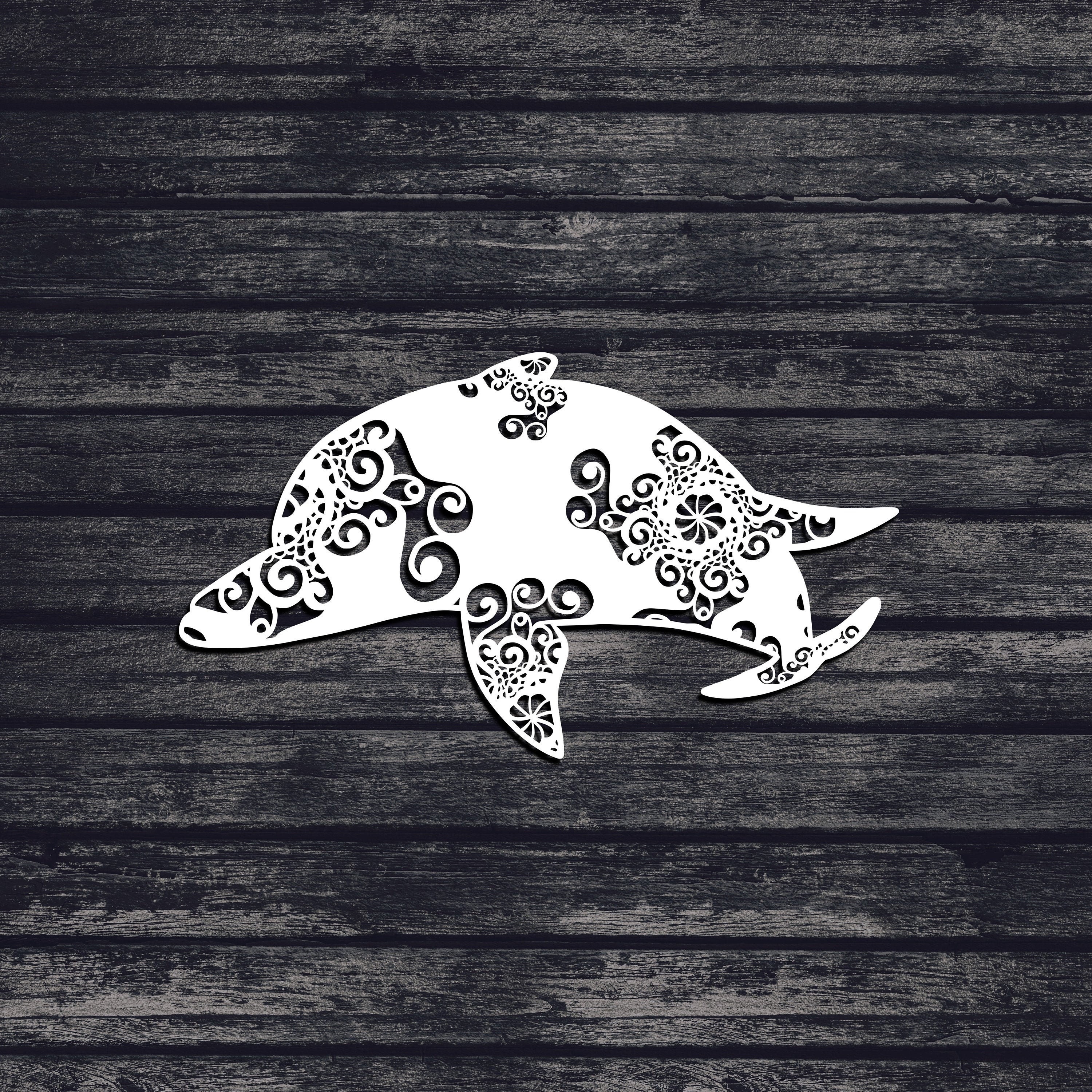 Download Dolphin Mandala Layered Svg Free - Layered SVG Cut File