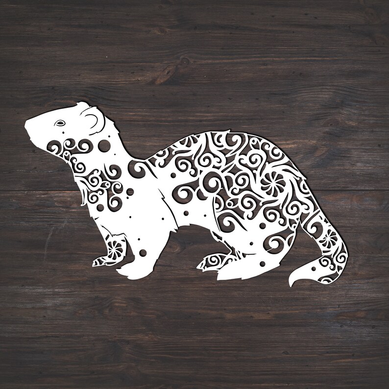 Download Ferret Svg Mandala Svg Recommended For Projects 10 inches ...
