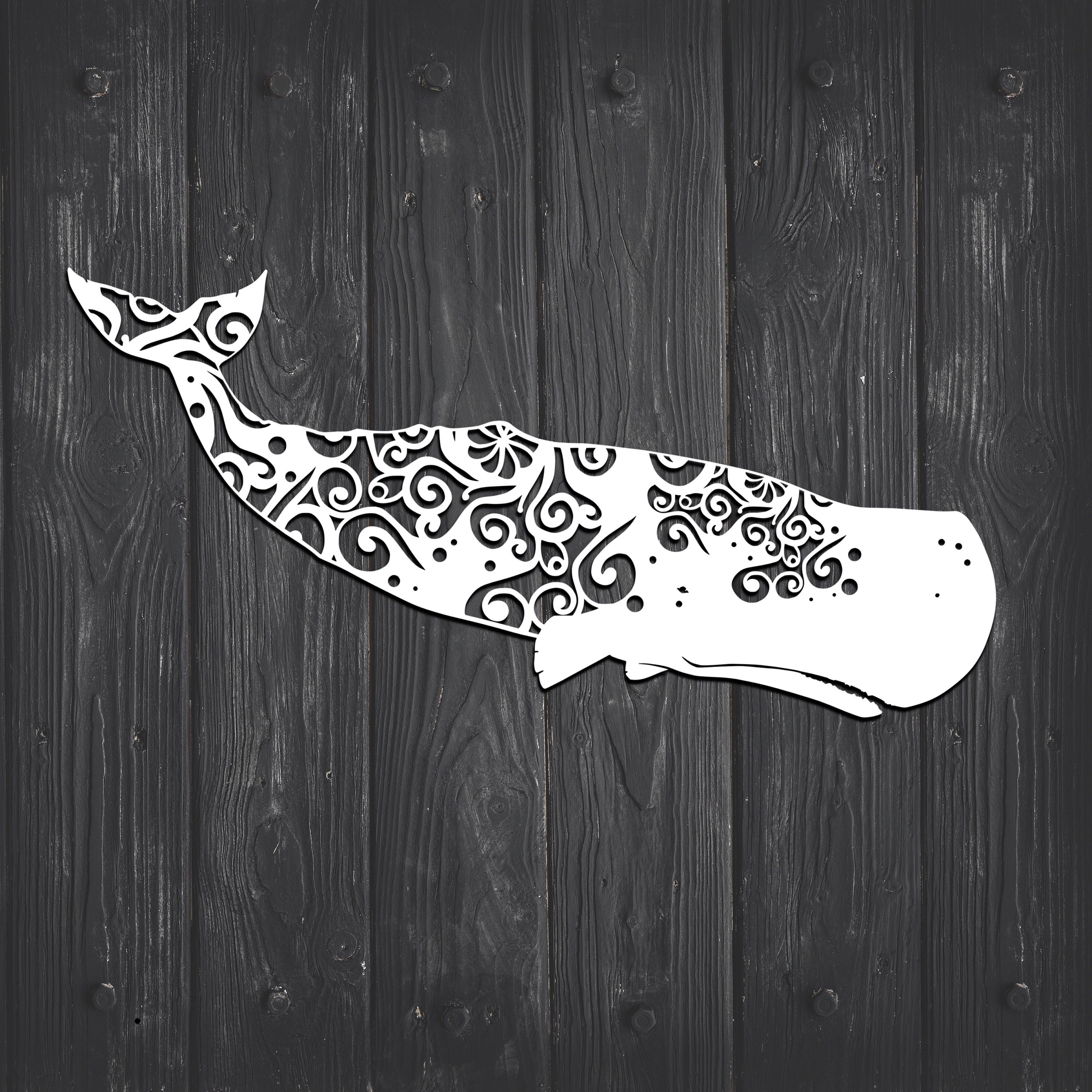 Download Sperm Whale Svg, Whale Svg, Mandala Svg