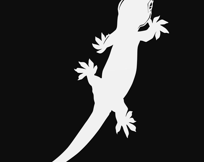 tokay gecko svg cut file, lizard glowforge file, vinyl template, laser cut file, reptile svg, cuttable animal svg, clipart png