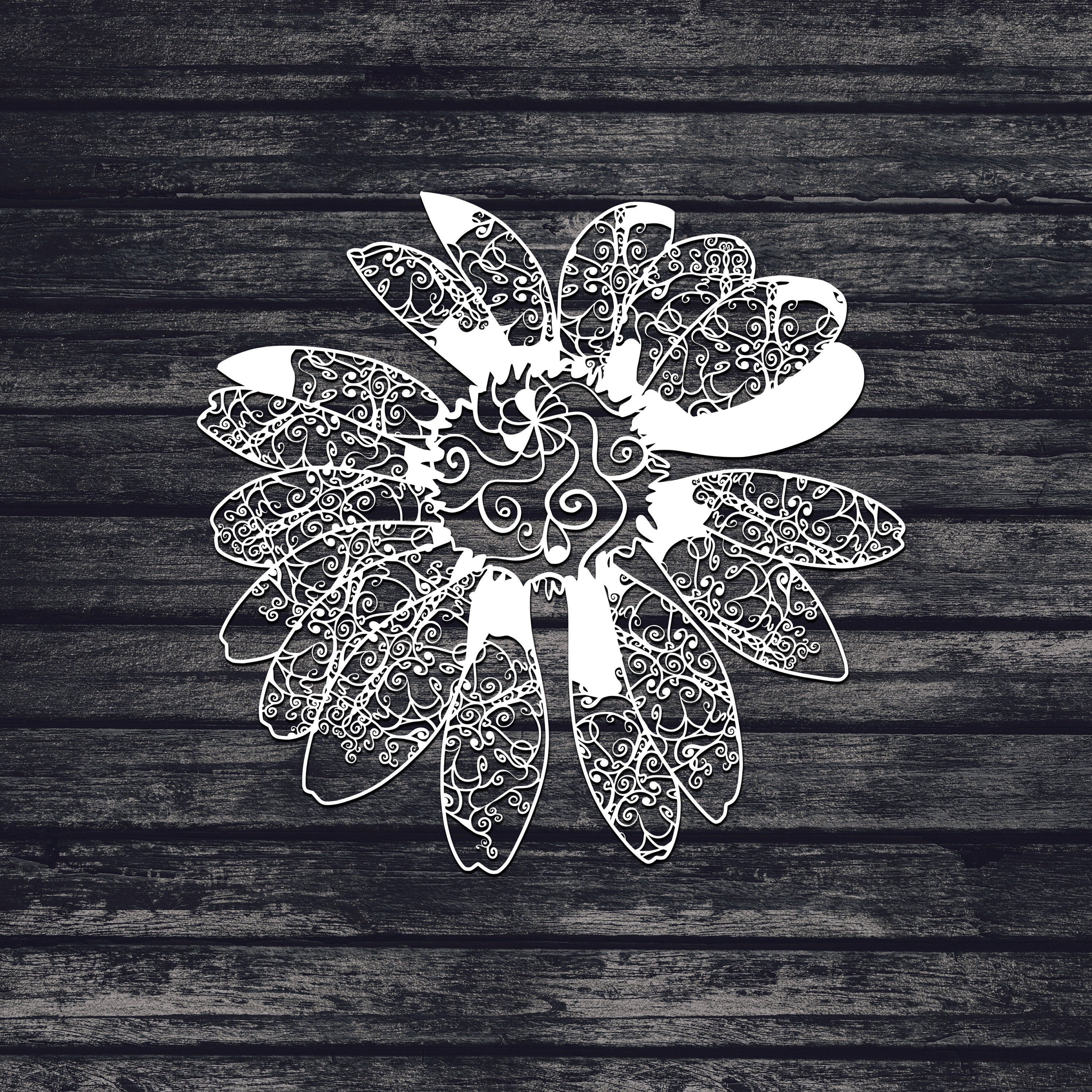 Flower Mandala Layered Svg Free - Layered SVG Cut File