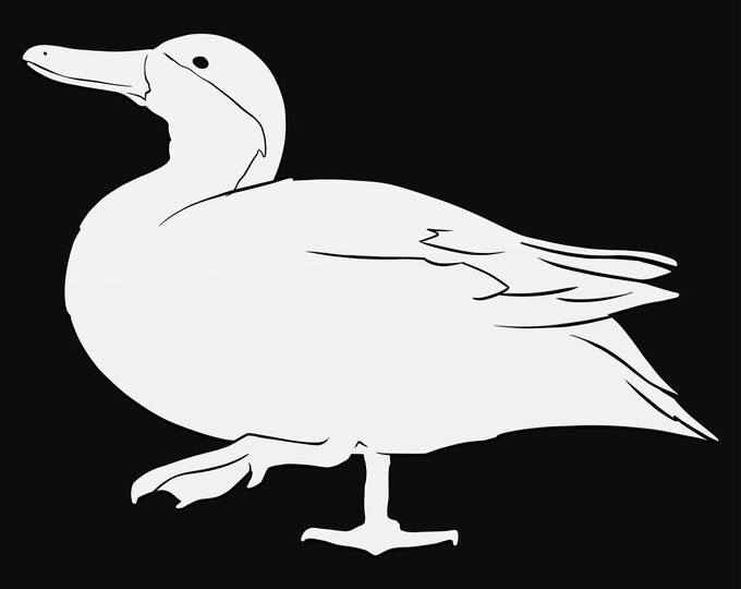 duck svg cut file, glowforge file, vinyl template, laser cut file, bird svg, cuttable animal svg, clipart png