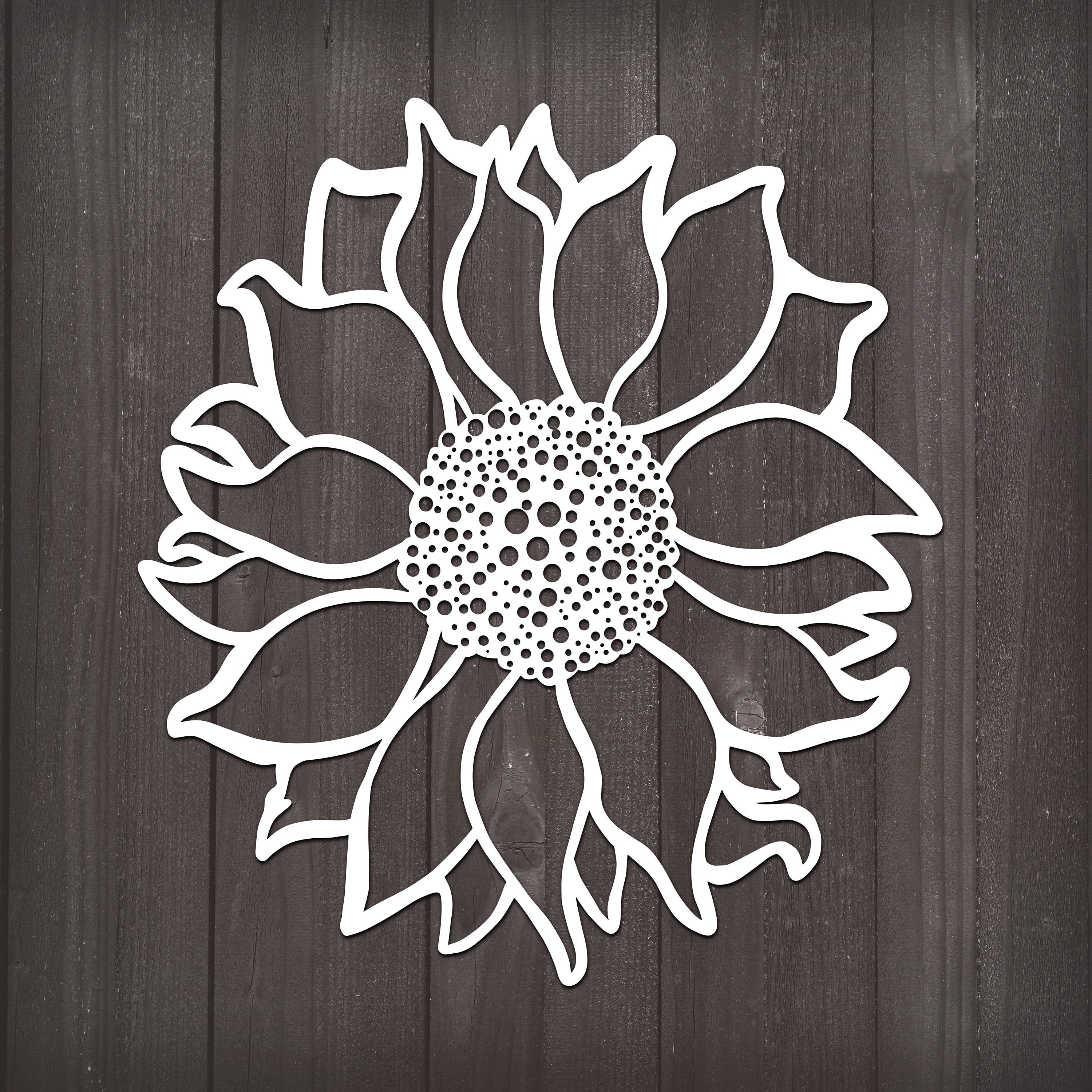 Download Sunflower Svg, Flower Svg, Papercut Art, Svg, Svg Files ...