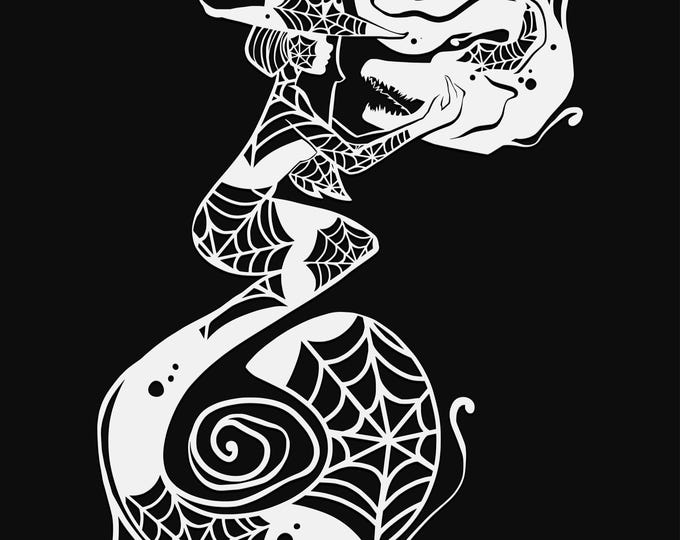 mermaid witch mandala svg cut file, glowforge file, fantasy vinyl template, laser file, mermaid svg, cuttable mermaid svg, clipart png