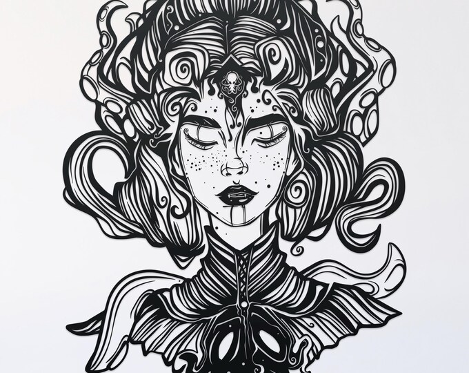 cosmic vampire svg cut file, glowforge file, vinyl template, laser cut file, pagan svg, cuttable wicca svg, clipart png