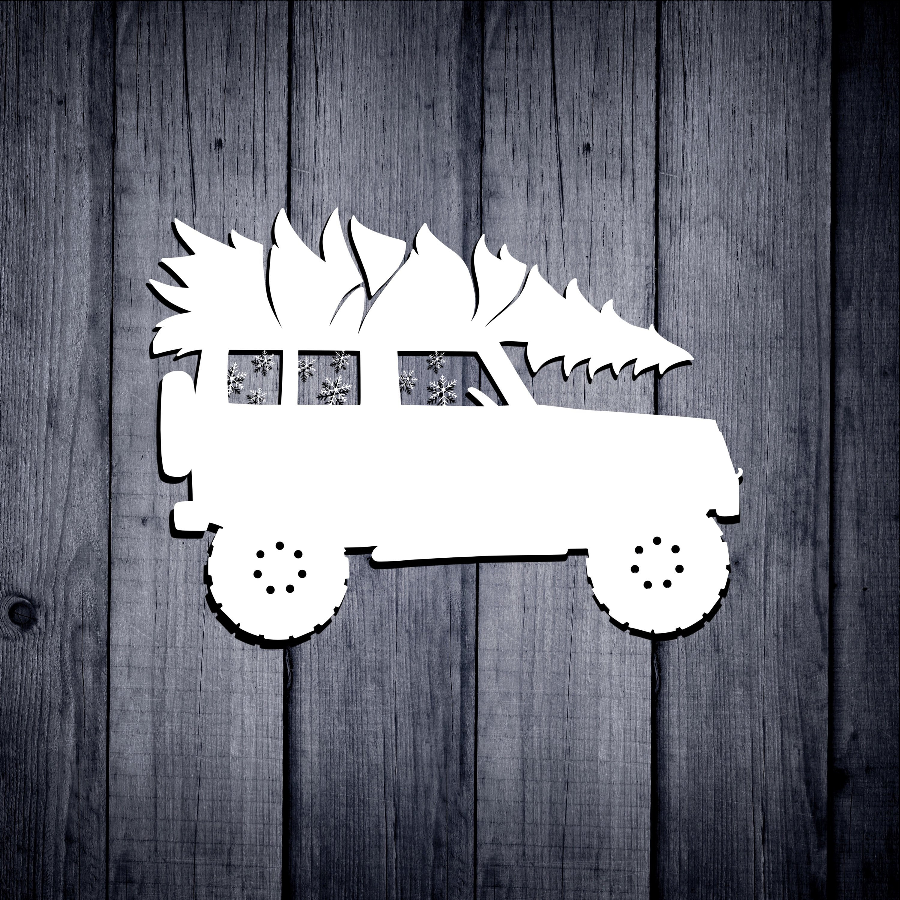 Download Christmas Jeep Svg Recommended For Vinyl Projects 10 Inches