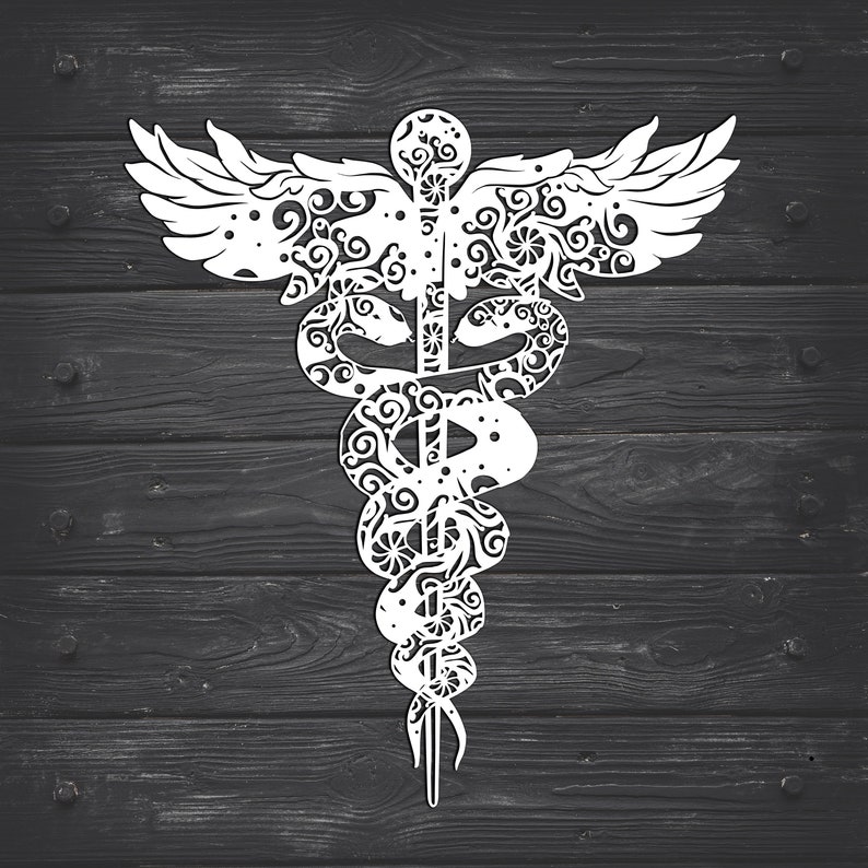 Download Caduceus Svg Medical Svg Nurse Svg Mandala Svg Recommended ...