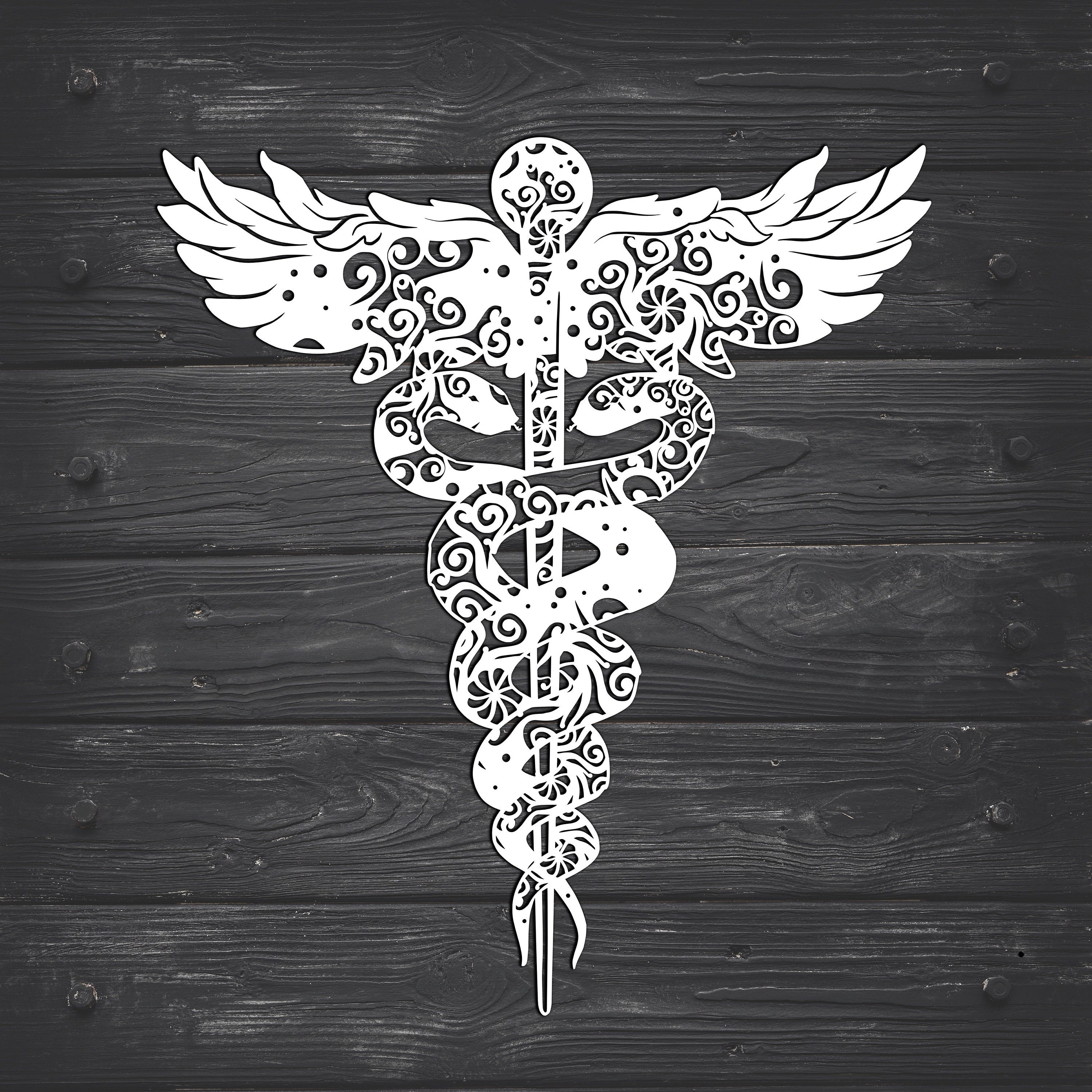 Download Caduceus Svg, Medical Svg, Nurse Svg, Mandala Svg ...