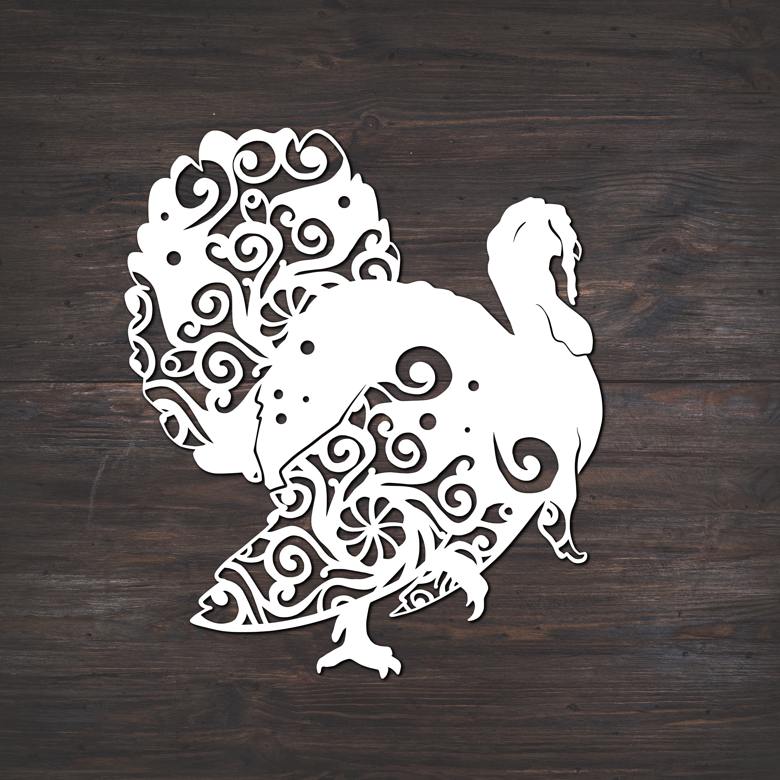 Download Turkey Svg, Animal Svg, Bird Svg, Mandala Svg (Intricate Weeding: Recommended For Vinyl And ...