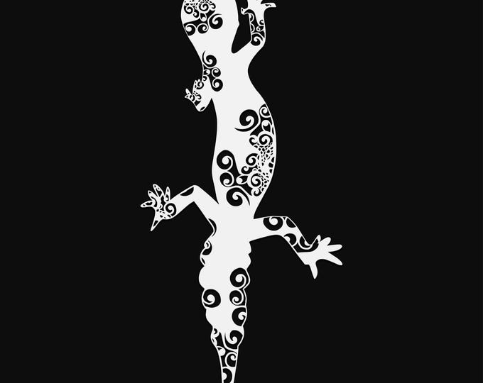 leopard gecko mandala svg cut file, lizard glowforge file, vinyl template, laser cut file, reptile svg, cuttable animal svg, clipart png