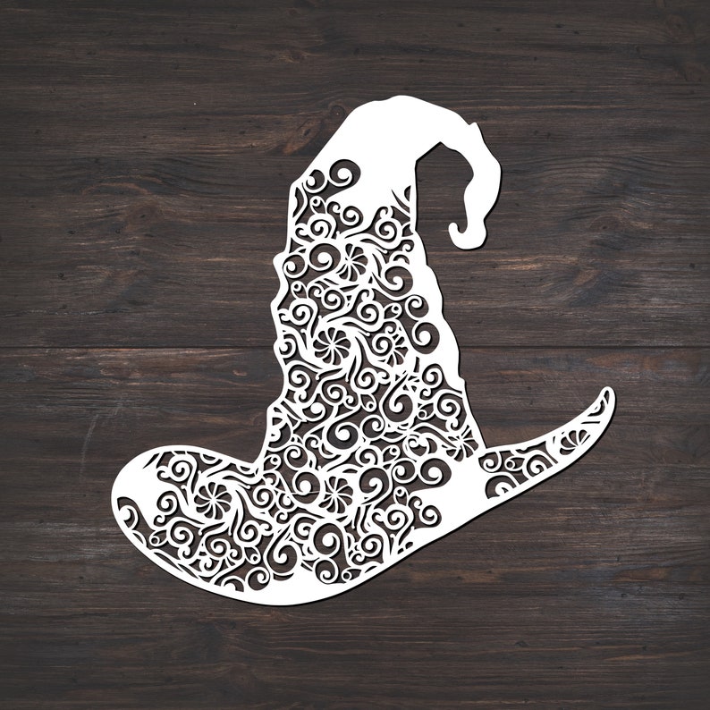 Witch Hat Svg Mandala Svg Halloween Svg Svg Halloween | Etsy